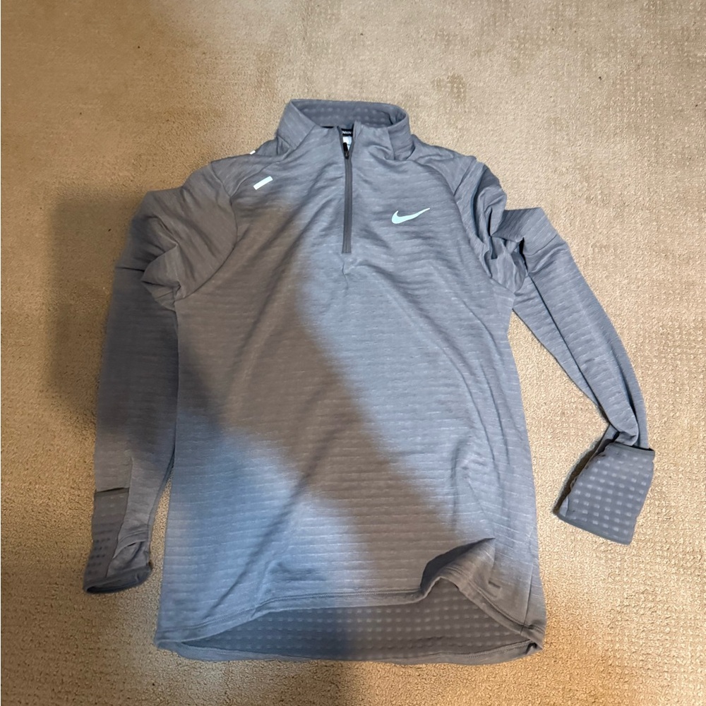 Nike Gray Quarter-Zip Pullover